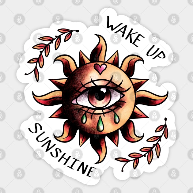 wake up, sunshine (v2) Sticker by alilynn15